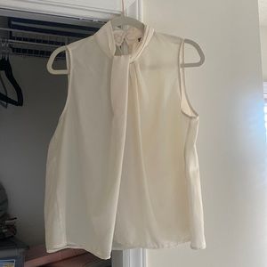 Zara High Neck Silk Dress Sleeveless Blouse